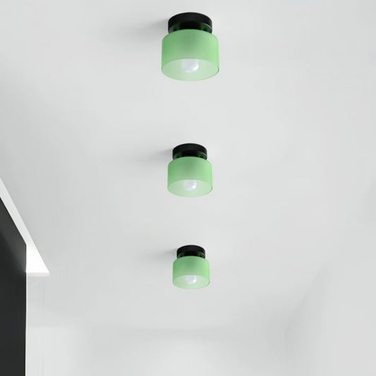 바우하우스 스타일 컬러 샹들리에 | 현대적 유리 디자인 | 1 + 1 무료