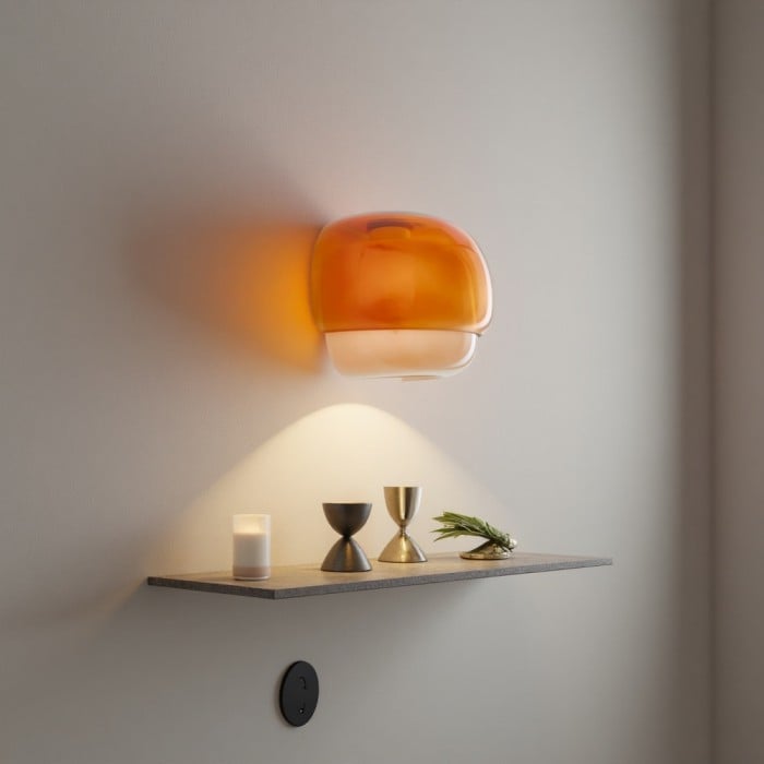 클린코 컬러 글라스 더블 볼 벽등 | 1 + 1 무료