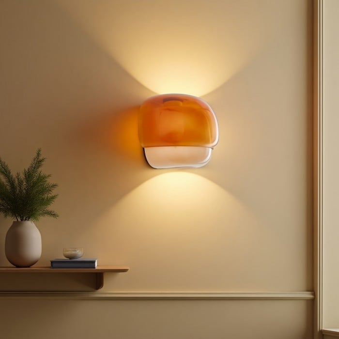 클린코 컬러 글라스 더블 볼 벽등 | 1 + 1 무료