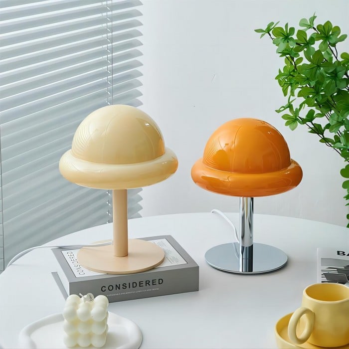 모란디 유리 바우하우스 에그형 테이블 램프 | 1 + 1 무료