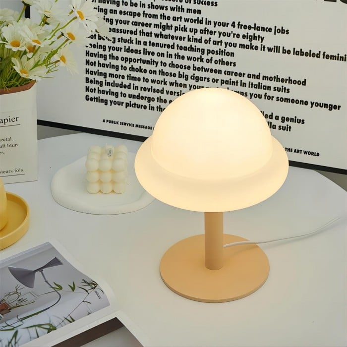 모란디 유리 바우하우스 에그형 테이블 램프 | 1 + 1 무료