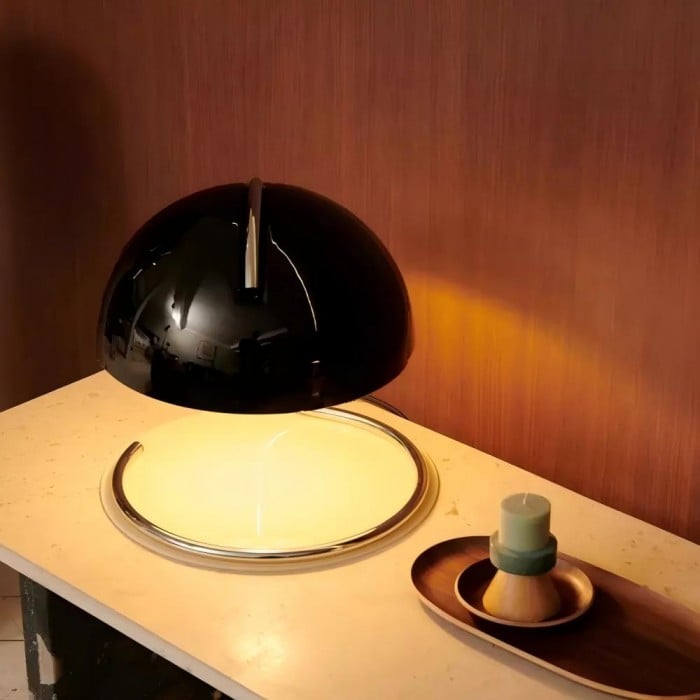 레트로 바우하우스 스타일 푸딩 유리 테이블 램프 |1 + 1 무료