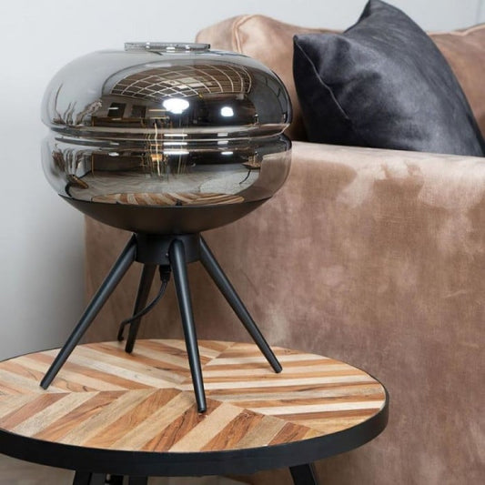 레트로 유리 랜턴 테이블 램프 | 1 + 1 무료